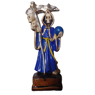 Santa Muerte Azul 20 cm – Figura Decorativa Espiritual
