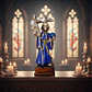 Santa Muerte Azul 20 cm – Figura Decorativa Espiritual - Miniatura 6