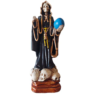 Santa Muerte Negra 28 cm – Figura Decorativa Espiritual
