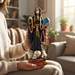 Santa Muerte Negra 28 cm – Figura Decorativa Espiritual - Miniatura 7