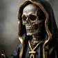 Santa Muerte Negra 28 cm – Figura Decorativa Espiritual - Miniatura 8
