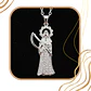 Collar Dije Santa Muerte de Acero Inoxidable – Plateado - Miniatura 6