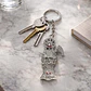 Llavero Amuleto Santa Muerte Plateado Brillante – Accesorio Espiritual - Miniatura 4