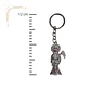 Llavero Amuleto Santa Muerte Plateado Brillante – Accesorio Espiritual - Miniatura 6