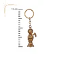 Llavero Amuleto Santa Muerte Dorado Brillante – Accesorio Espiritual - Miniatura 3