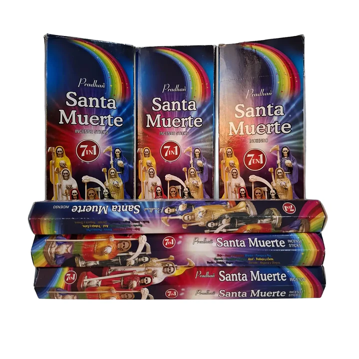 Incienso Santa Muerte 7 Potencias + 2 Velas – Set Espiritual 4
