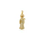 Dije Santa Muerte Dorado 3 cm – Acero Inoxidable | Accesorio Espiritual - Miniatura 2