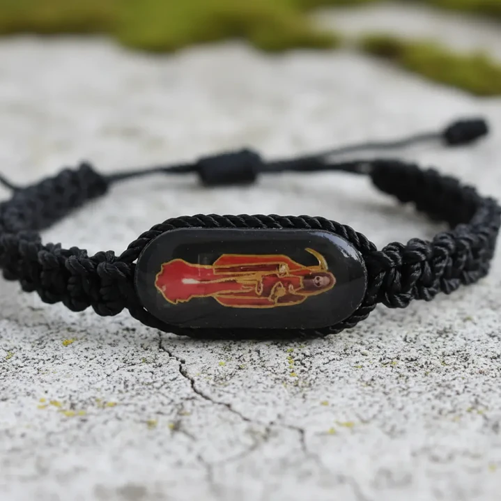Pulsera Hilo Negro de Santa Muerte – Hecha a Mano | Accesorio Espiritual 8
