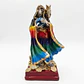 Santa Muerte 7 Potencias Multicolor con Búho 15 cm – Figura Decorativa Espiritual - Miniatura 1