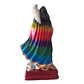 Santa Muerte 7 Potencias Multicolor con Búho 15 cm – Figura Decorativa Espiritual - Miniatura 2