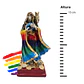 Santa Muerte 7 Potencias Multicolor con Búho 15 cm – Figura Decorativa Espiritual - Miniatura 4