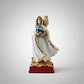 Santa Muerte Blanca con Búho 15 cm – Figura Decorativa Espiritual - Miniatura 1