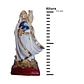 Santa Muerte Blanca con Búho 15 cm – Figura Decorativa Espiritual - Miniatura 3