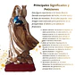 Santa Muerte Dorada con Búho 15 cm – Figura Decorativa Espiritual - Miniatura 2