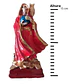 Santa Muerte Roja con Búho 15 cm – Figura Decorativa Espiritual - Miniatura 2