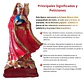 Santa Muerte Roja con Búho 15 cm – Figura Decorativa Espiritual - Miniatura 3