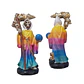 Santa Muerte Multicolor 12 cm – Figura Decorativa Espiritual - Miniatura 4