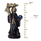 Figura Santa Muerte 12 Cm Negra Figura Decorativa Espiritual - Miniatura 5