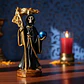 Figura Santa Muerte 12 Cm Negra Figura Decorativa Espiritual - Miniatura 1