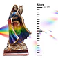 Santa Muerte 7 Potencias Multicolor con Búho 22 cm – Figura Decorativa Espiritual - Miniatura 4