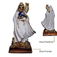 Santa Muerte Blanca con Búho 22 cm – Figura Decorativa Espiritual - Miniatura 4