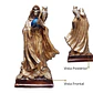 Santa Muerte Dorada con Búho 22 cm – Figura Decorativa Espiritual - Miniatura 5