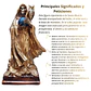 Santa Muerte Dorada con Búho 22 cm – Figura Decorativa Espiritual - Miniatura 3