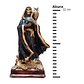 Santa Muerte Negra con Búho 22 cm – Figura Decorativa Espiritual - Miniatura 7