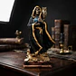 Santa Muerte Negra con Búho 22 cm – Figura Decorativa Espiritual - Miniatura 2