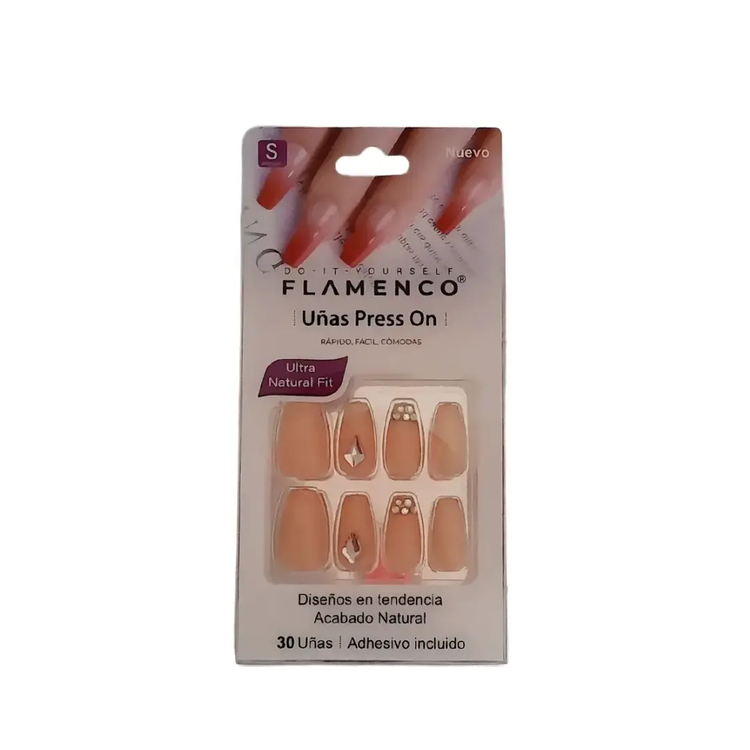 Uñas Press On Autoadhesivas Acabado Natural – Manicura Profesional al Instante 💅✨ 1
