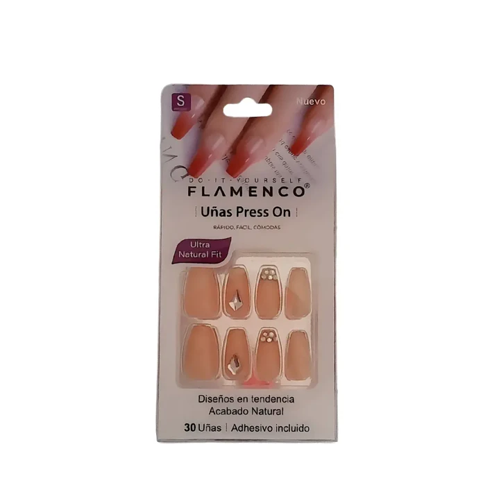 Uñas Press On Autoadhesivas Acabado Natural – Manicura Profesional al Instante 💅✨ 1