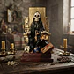 Santa Muerte Negra Sentada 20 Cm Figura Espiritual - Miniatura 5