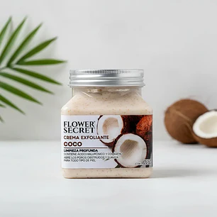 Crema Exfoliante Corporal Coco 300 Ml Flower Secret