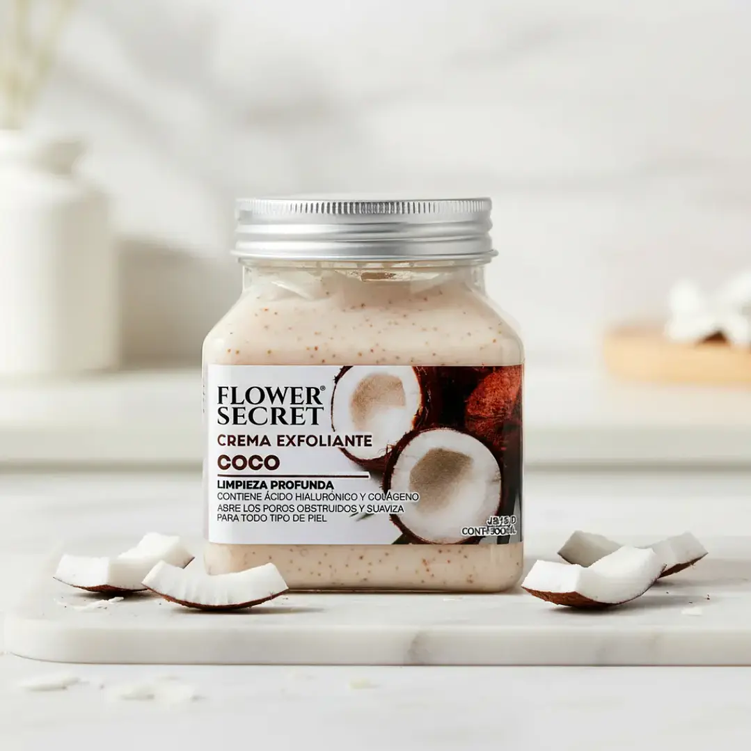 Crema Exfoliante Corporal Coco 300 Ml Flower Secret 2