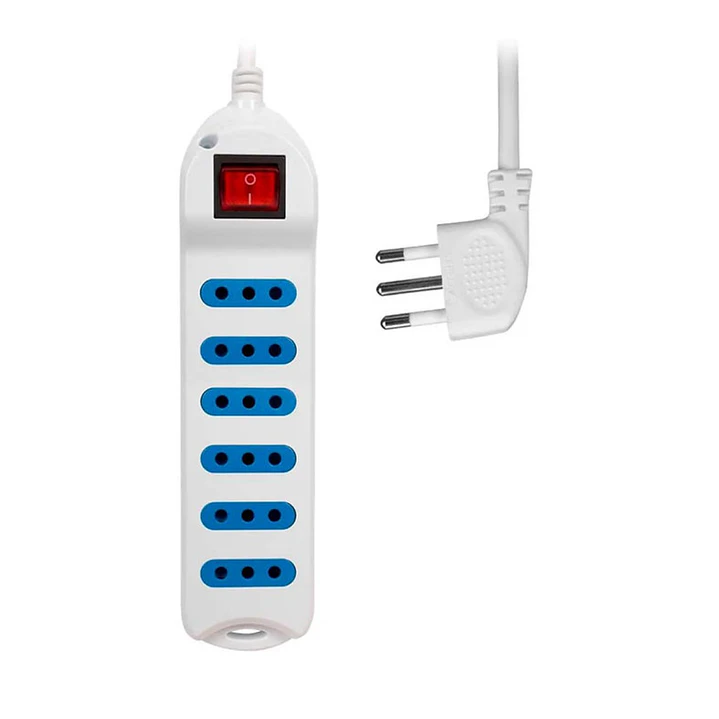 Alargador Eléctrico Philco 6 Entradas 3 Metros con Interruptor 3