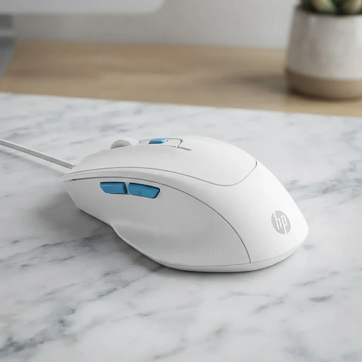 Mouse Alámbrico HP M150 – Blanco 4