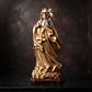 Santa Muerte Dorada 30 Cm Figura Decorativa Espiritual - Miniatura 1