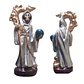 Santa Muerte Plateada de 12 cm – Figura Decorativa y Espiritual - Miniatura 5