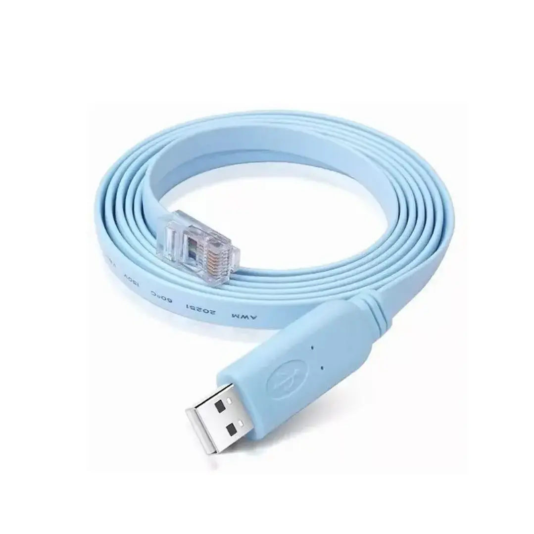 Cable de Consola USB a RJ45 de 3 Metros para Configuración de Redes 1