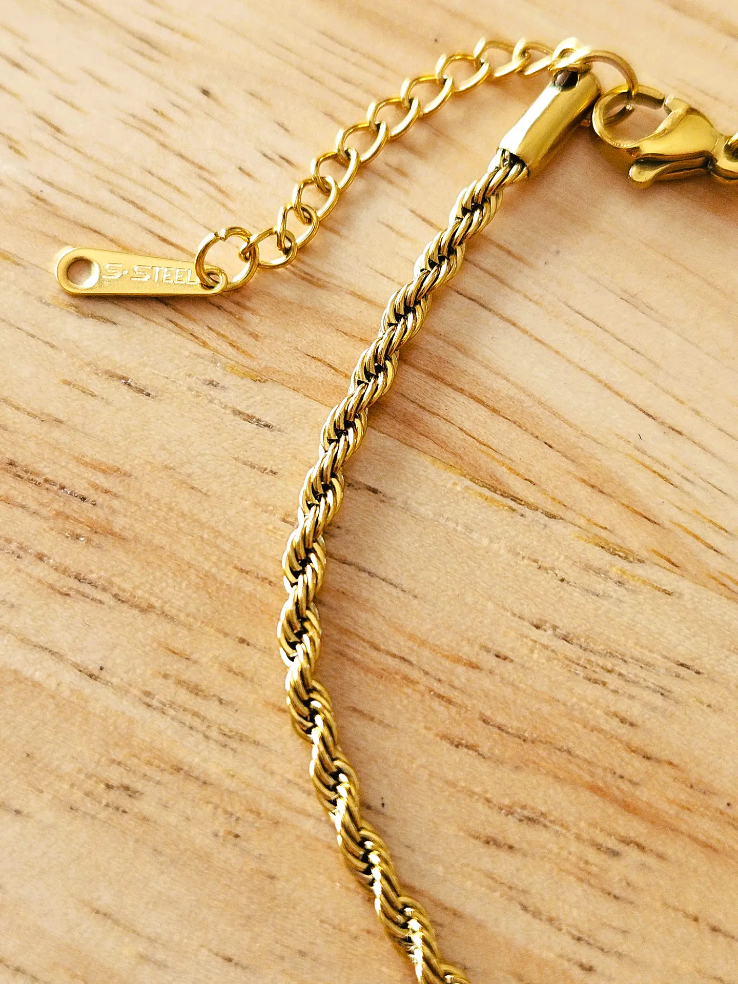 Pulseira Cordão Dourado 3