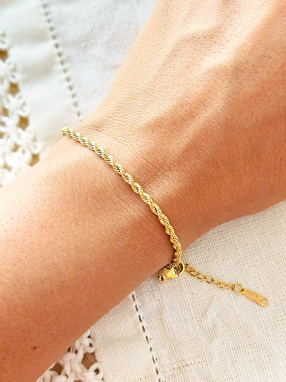 Pulseira Cordão Dourado 4