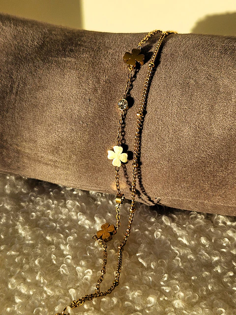 Pulseira dupla Trevo