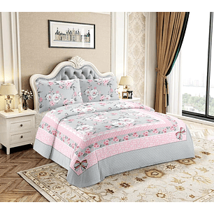 Edredón Acolchado Español Estampado Para Cama Doble