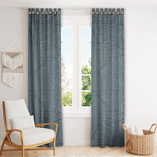 Cortinas Modernas Finas Decoración Hogar De Lujo Botón de Madera