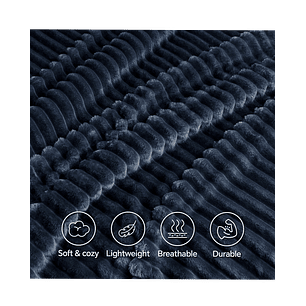 Cobija Térmica Gruesa Acanalada Doble-Queen 210x190