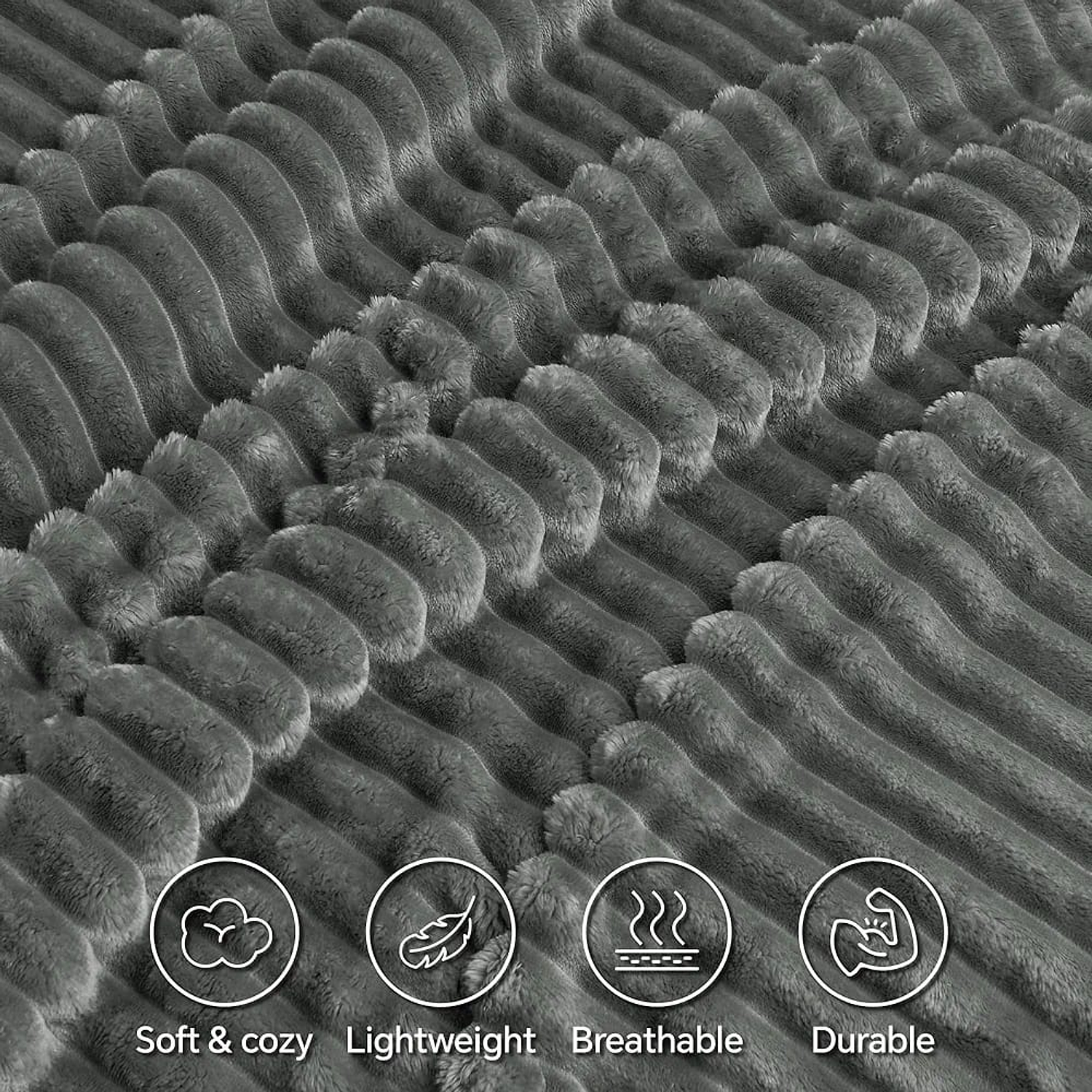 Cobija Manta Diseño Acanalada Doble-Queen 210x190 28