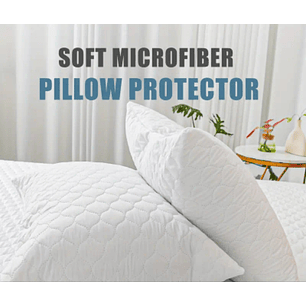 Protector de Almohadas Acolchadas 100% Antifluidos-  Set X2 unidades 50*70