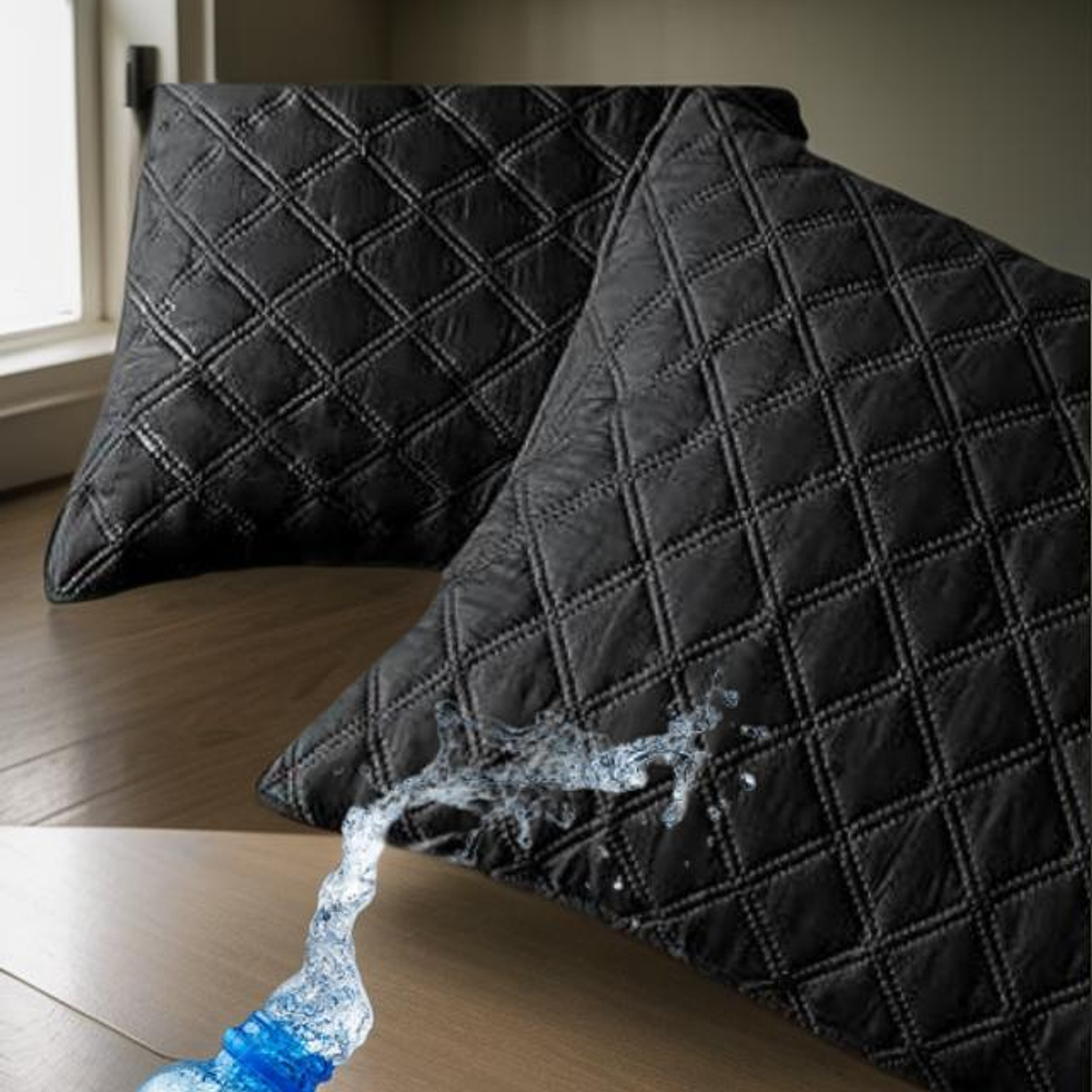 Protector de Almohadas Acolchadas 100% Antifluidos-  Set X2 unidades 50*70 5