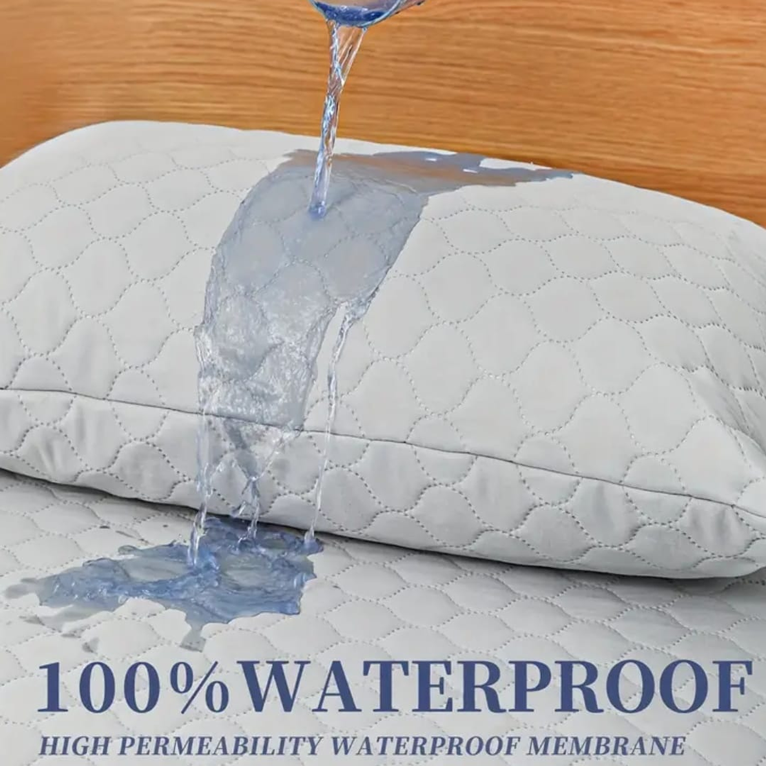 Protector de Almohadas Acolchadas 100% Antifluidos-  Set X2 unidades 50*70 8