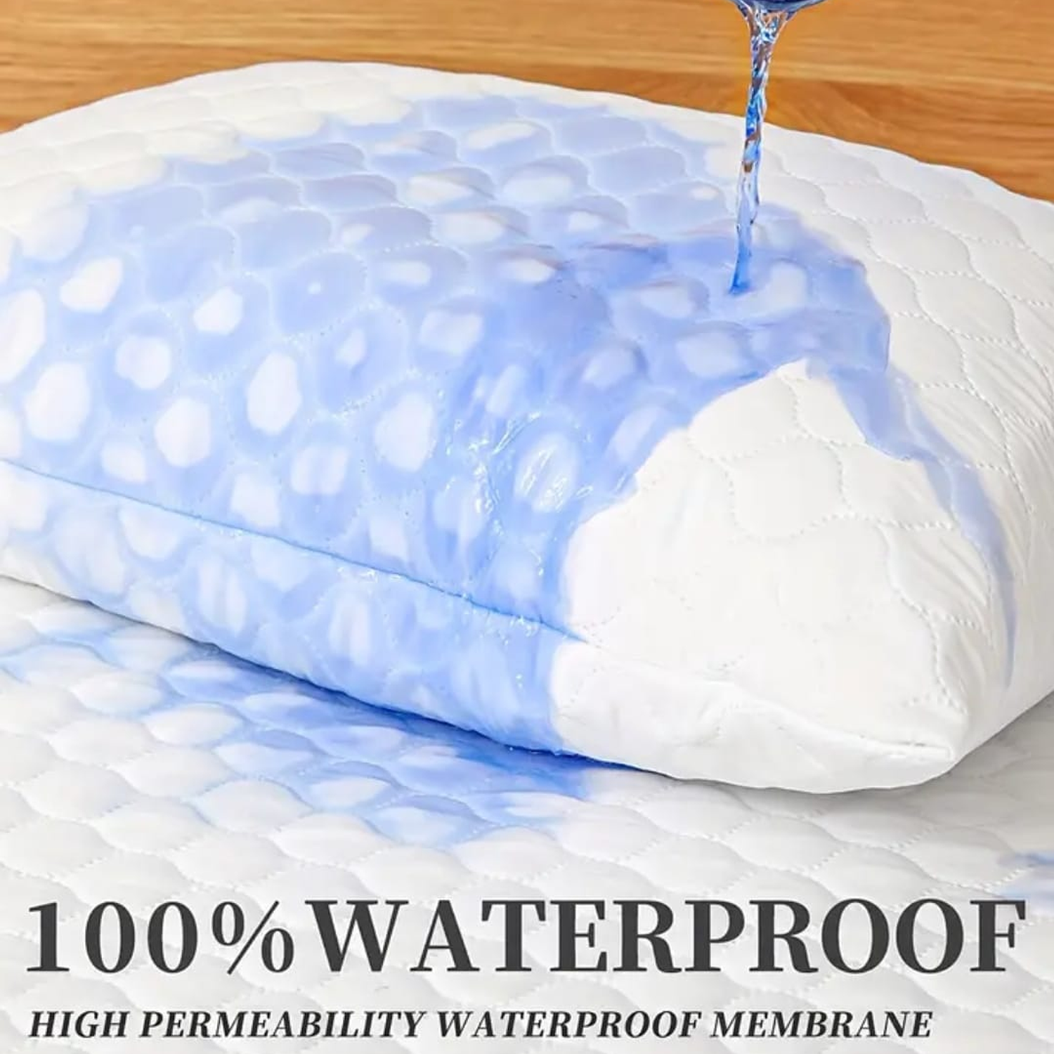 Protector de Almohadas Acolchadas 100% Antifluidos-  Set X2 unidades 50*70 9